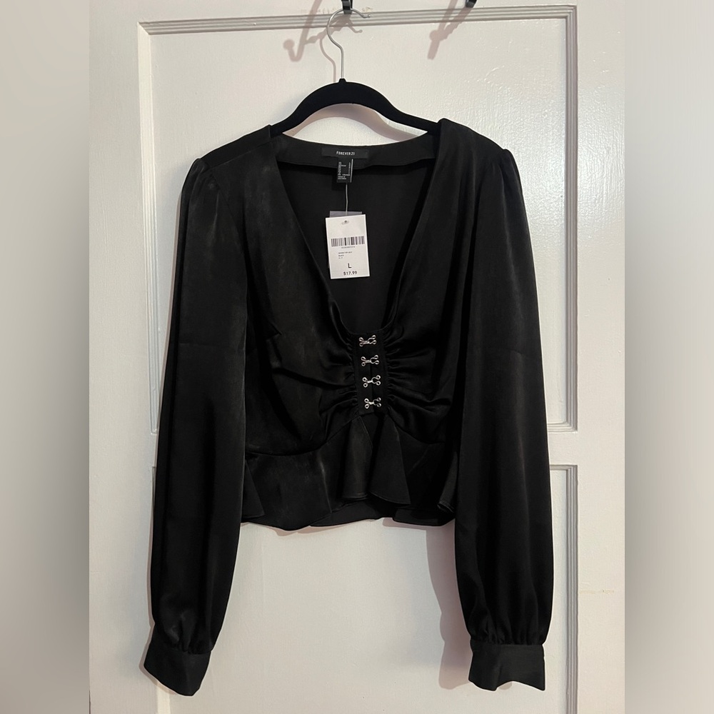 Black Long Sleeve Top